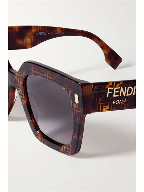 fendi roma square-frame sunglasses|Fendi unisex sunglasses.